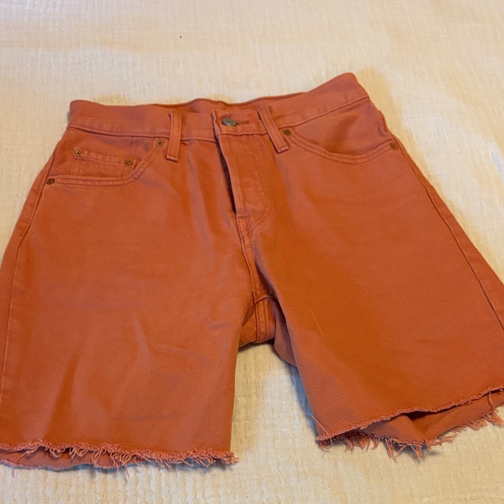 Levi's Men's Orange Jean Shorts